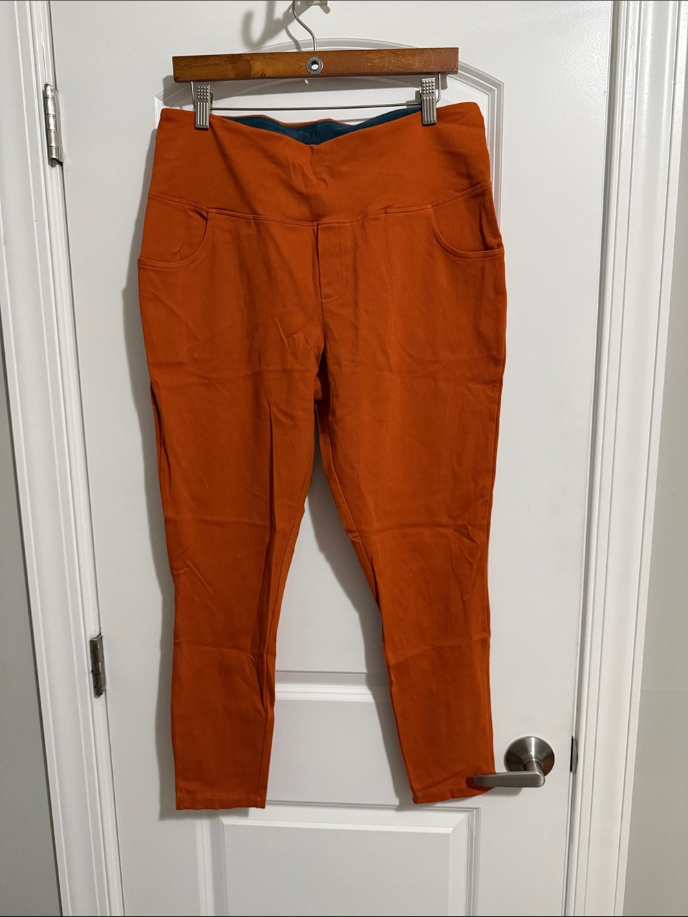 Women with Control Orange High-Waist Leggings